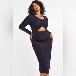 NWT H&M Drawstring-detail Bodycon Dress Size M